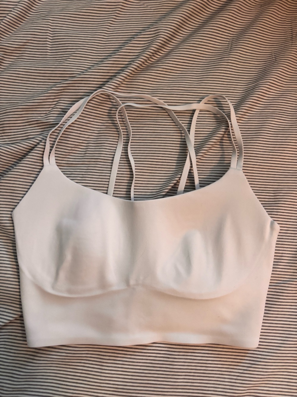 aerie White Sports Bra